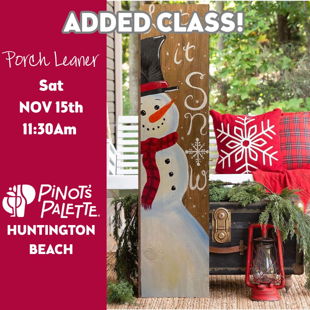 Let it Snow Porch Leaner